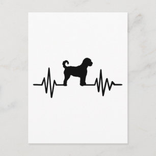 Heartslag Labradoodle Vykort