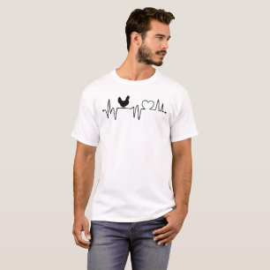 Heartslag Line och Kärlek med Hen T-shirt