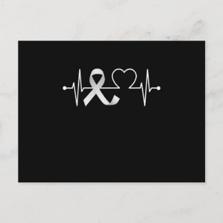 Heartslag Lung Cancer Awareness Inbjudan Vykort
