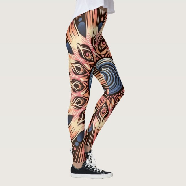 Heartslag Mandala Leggings (Höger)