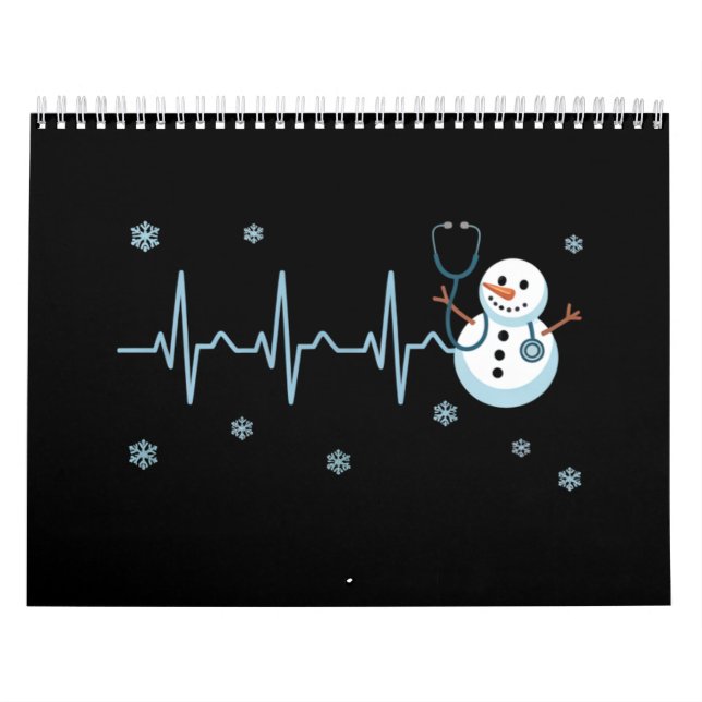Heartslag Nurse Snögubbe jul Kalender (Omslag)