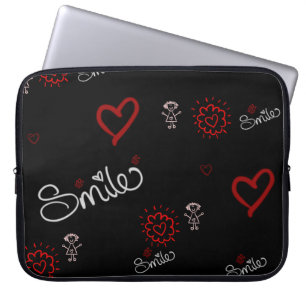 Heartslag och lycka laptop fodral