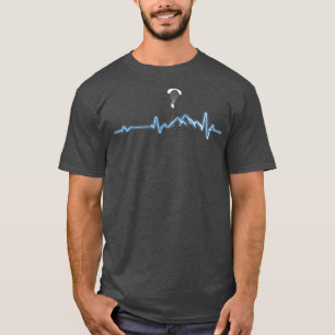 Heartslag Paragliding Gift T Shirt