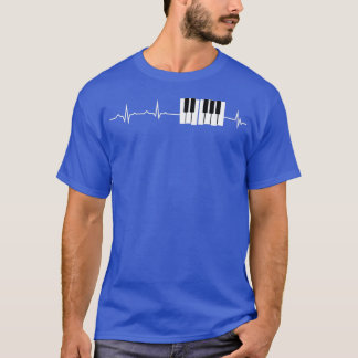 Heartslag Piano Tangentbord Piano Grand Pianist  T Shirt
