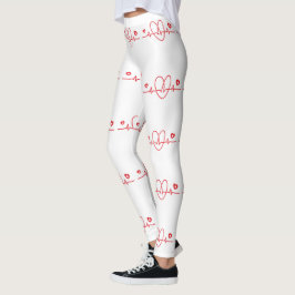 Heartslag Scribbles Leggings