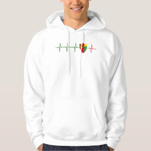 Heartslag T-Shirt i Flagga Hoodie
