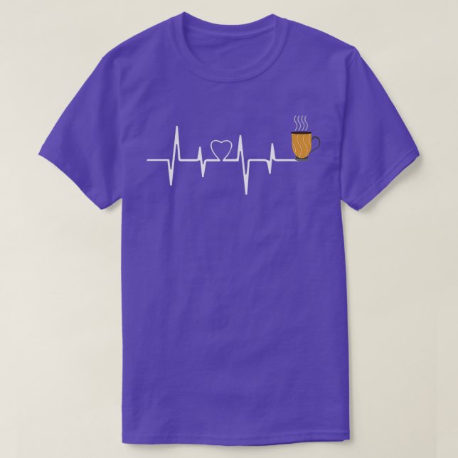 Heartslag te te te älskare te tedesign för älskare t shirt (Design framsida)