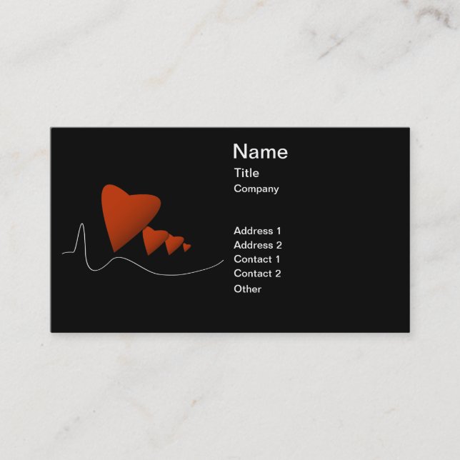 Heartslag Visitkort (Framsida)