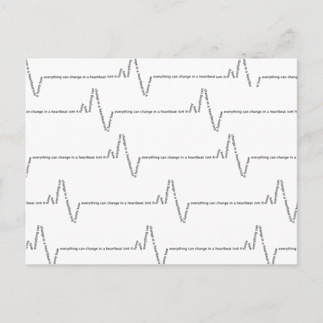 Heartslag (vykort) vykort (Framsida)