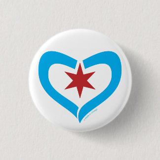 HeartStar knäppas + gjort i chicago Knapp