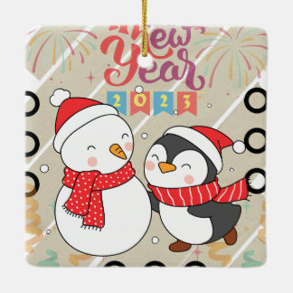 HEARTSTOPPER NYTT ÅR JULGRANSPRYDNAD KERAMIK