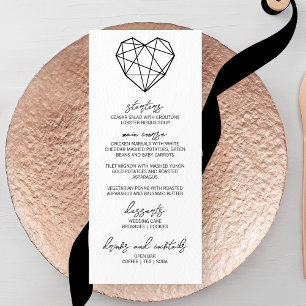 Heartstrings Bröllop Menu Meny