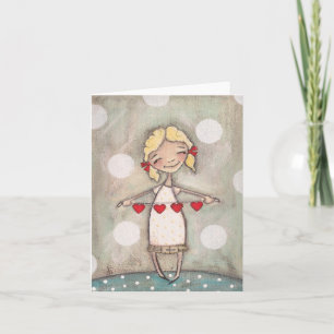 Heartstrings - tomma Notecards Kort