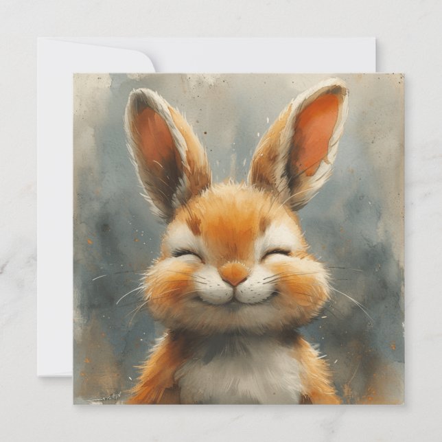 Heartwarming Bunnies: Loving Sentiments 🐇 Digital Julkort (Framsida)