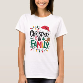Heartwarming Christmas in Family T-Shirt for Festi