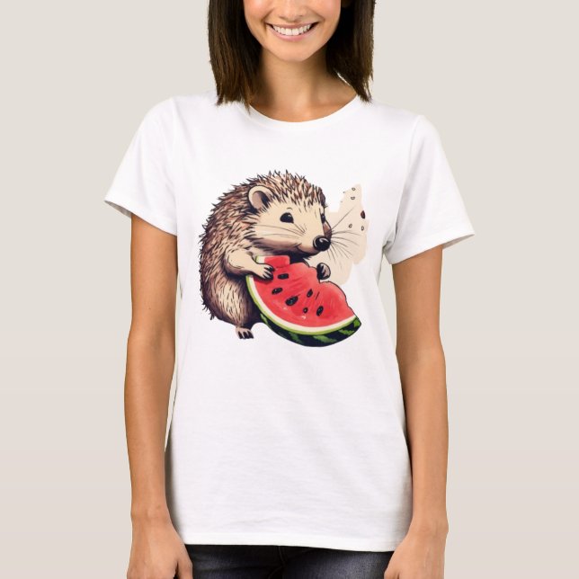 Heartwarming Hedgehog T Shirt (Framsida)