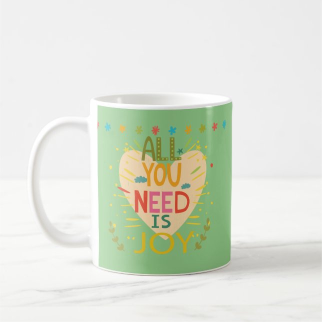 Heartwarming Kid Ord Design Kaffemugg (Vänster)