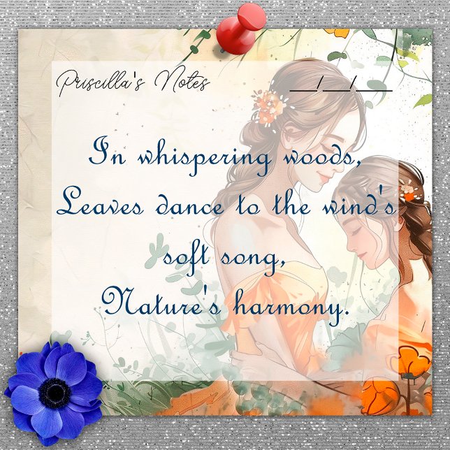 Heartwarming Mor & DDotter 3 tum x 3 tum Post-it Block (Skapare uppladdad)