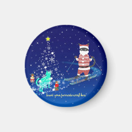 Heartwarming Natt: Santa och Stray Cat Magnet