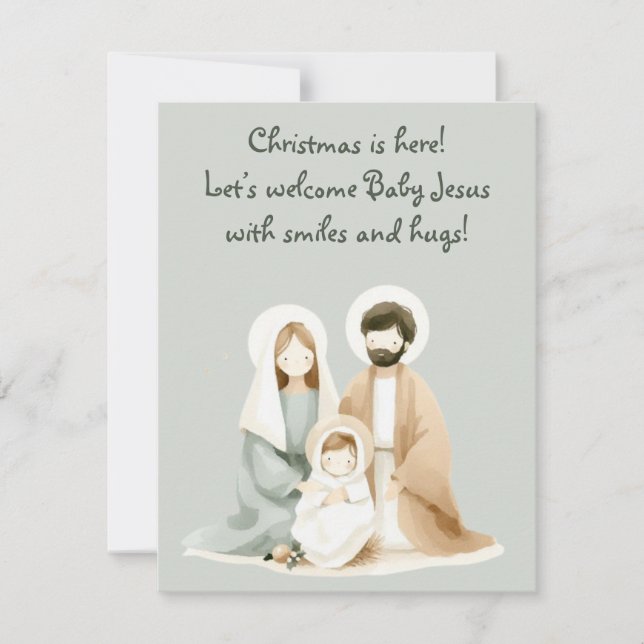 Heartwarming Religiösa Greeting Card Inbjudningar (Framsida)
