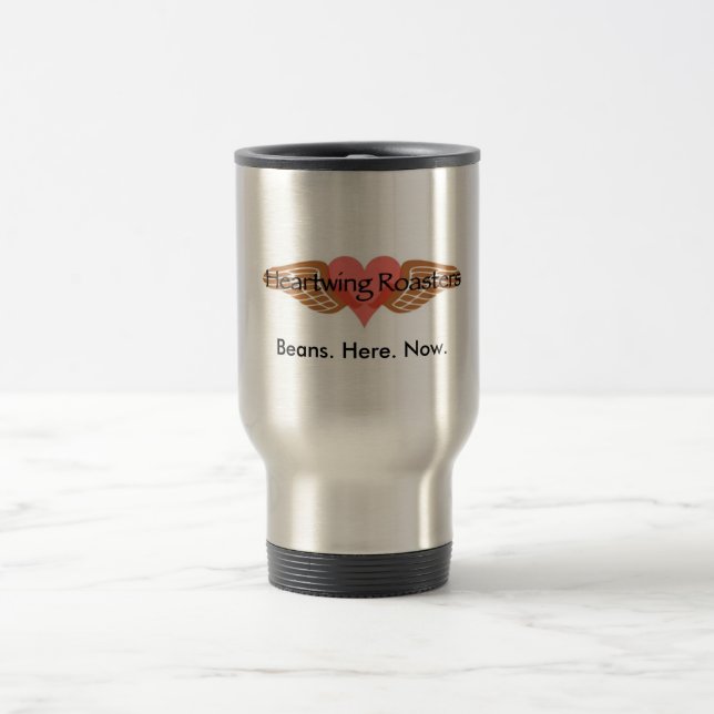 Heartwing kaffebrännaretravel mug resemugg (Center)