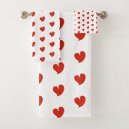 Hearty Hearts - Red and White -