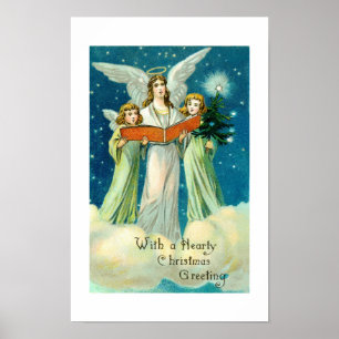 Hearty jul hälsning poster