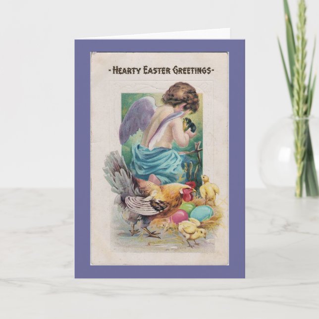 Hearty Påsk Hälsning - kort (Framsida)