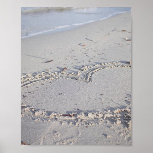 HEARTY SANDY BEACHY POSTER