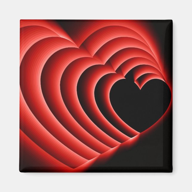 HeartZoomRed Magnet (Framsidan)