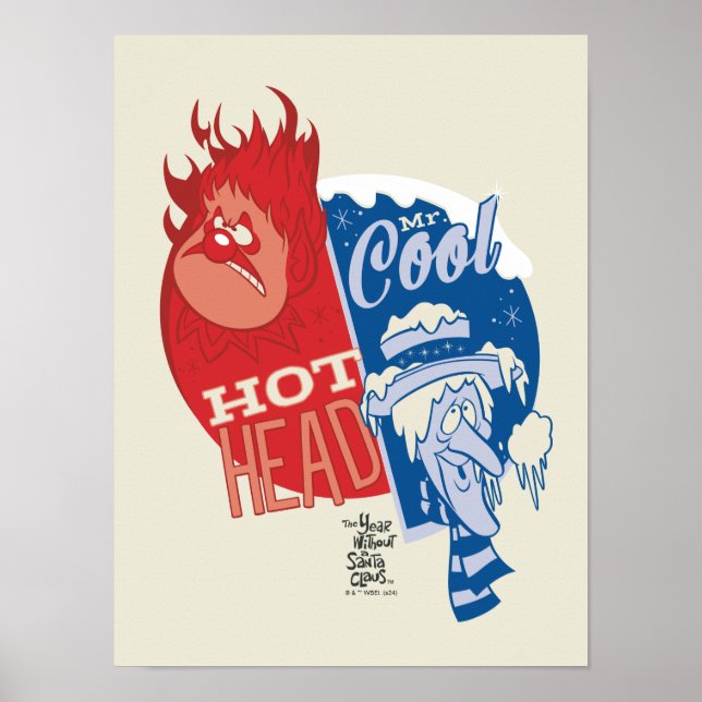 Heat Miser Hett Head & Snö Miser Coola Poster (Framsidan)