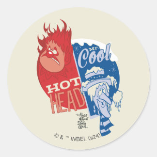 Heat Miser Hett Head & Snö Miser Coola Runt Klistermärke