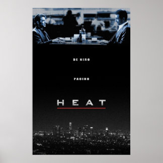 Heat regerad av Michael Mann Robert De Niro Al Poster