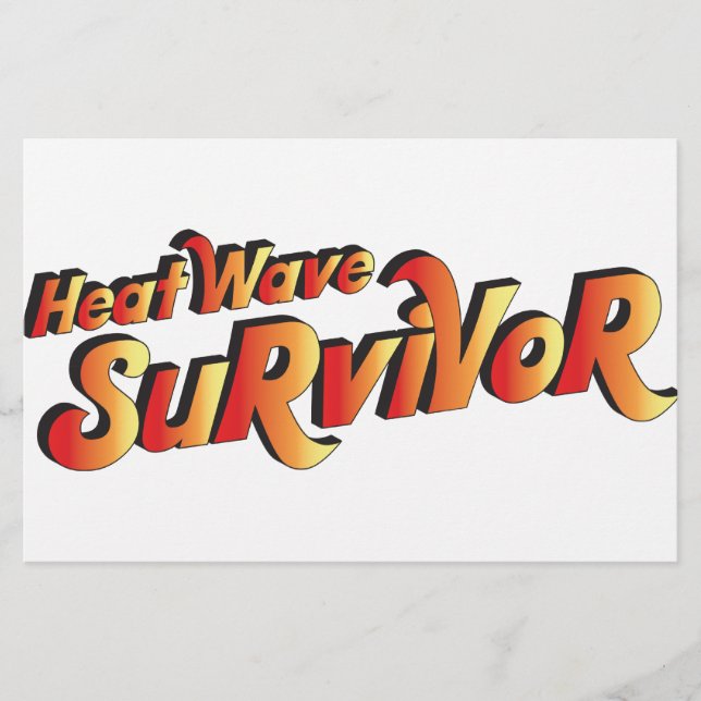 Heat Wave Survivor Brevpapper (Framsida)