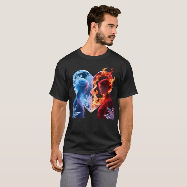 Heated Rivalry – Intense Competitive Energy Concep T Shirt (Hel framsida)