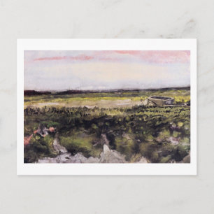 Heath med en Wheelbarrow Vincent van Gogh Vykort
