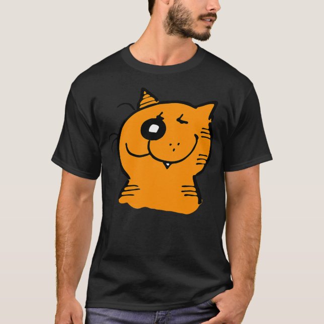 Heathcliff Gang  Heathcliff The Cat T Shirt (Framsida)