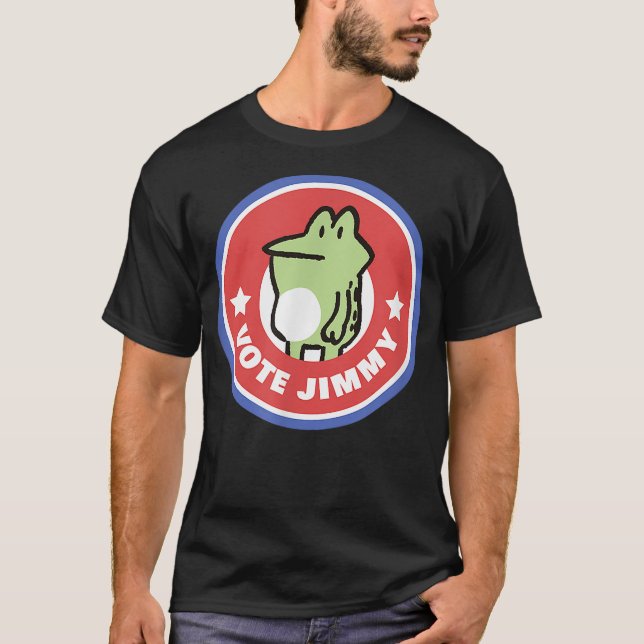 Heathcliff Gang  Vote Jimmy Frog T Shirt (Framsida)