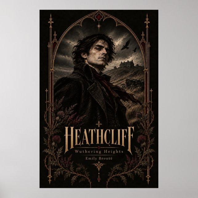 Heathcliff – Wuthering Heights gotisk Poster (Framsidan)