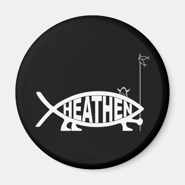 Heathen Fish Magnet (Framsidan)