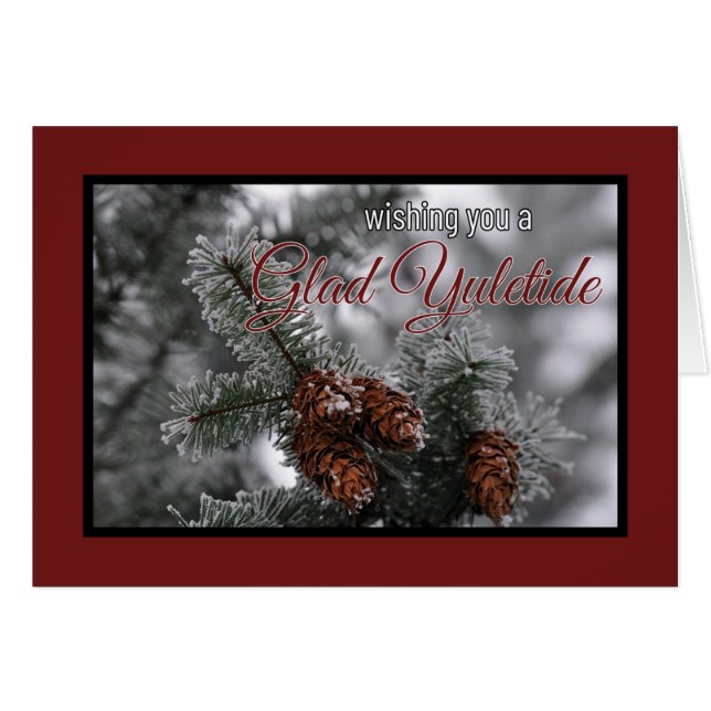Heathen Yuletide Greeting Card Hälsningskort (Framsidan Horizontal)
