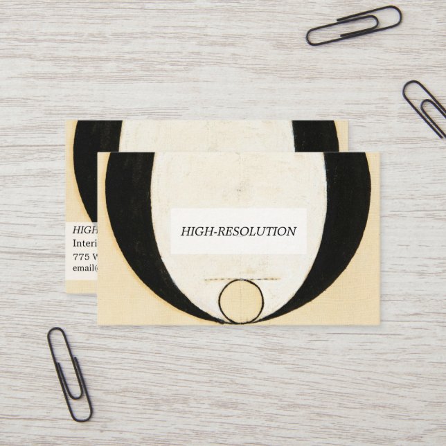 Heathens, 1920 av Hilma af Klint Visitkort (Fram/Back In Situ)