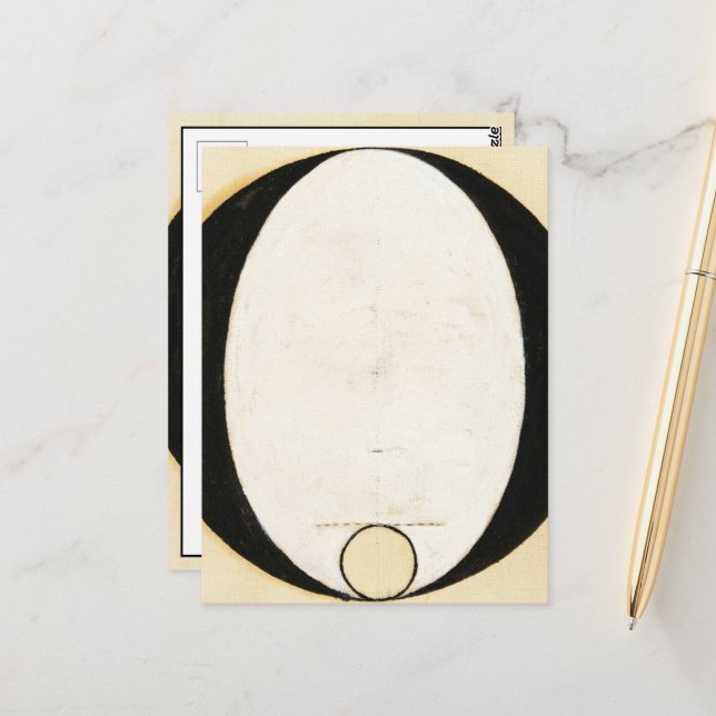 Heathens, 1920 av Hilma af Klint Vykort (Fram/Back In Situ)