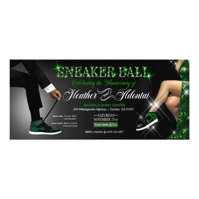 Heather & Adontai-årsdagen inbjudan (Framsidan)