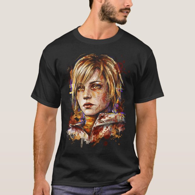 Heather Cheryl Mason Silent Hill 3 rutig Kjol Com T Shirt (Framsida)
