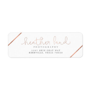 Heather Land Returadress Etikett