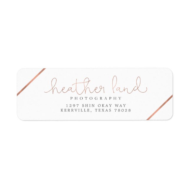 Heather Land Returadress Etikett (Framsidan)