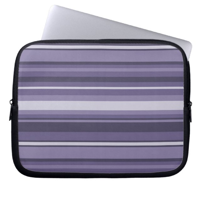 Heather lila rand laptop sleeve (Framsidan)