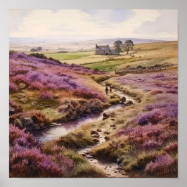 Heather Moorland Poster