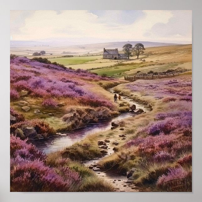 Heather Moorland Poster (Framsidan)